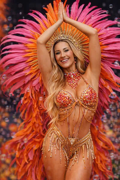 Woman in carnival costume in Brazil