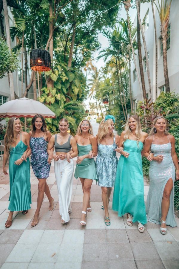 Women walking together in Miami