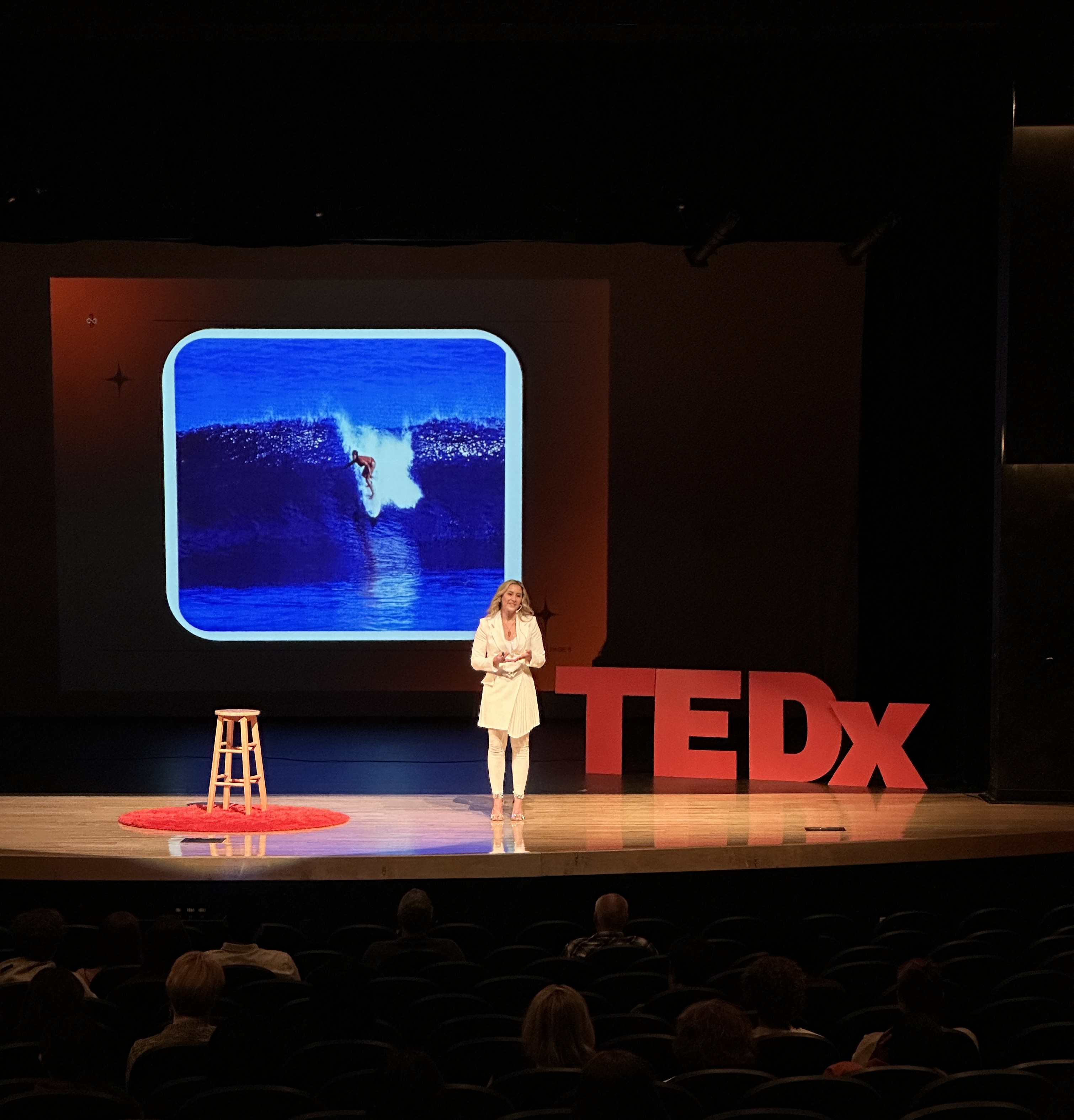 Vanessa Lambert delivering her TEDx talk